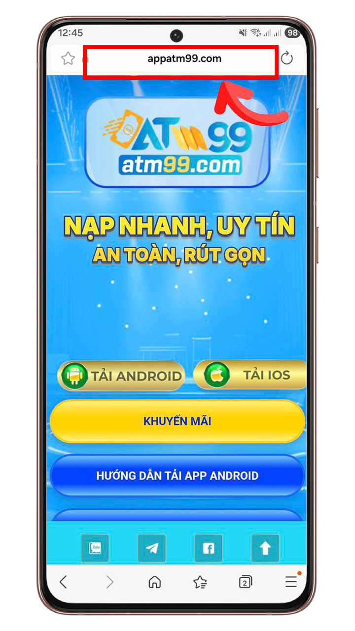Bước 1: 